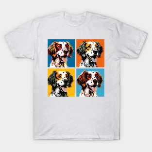 Brittany Pop Art - Dog Lover Gifts T-Shirt